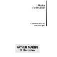 ARTHUR MARTIN ELECTROLUX CG6626W1 Instrukcja Obsługi