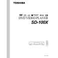 TOSHIBA SD-100X Instrukcja Obsługi
