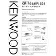 KENWOOD KR594 Instrukcja Obsługi