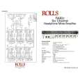 ROLLS RA62C Instrukcja Obsługi