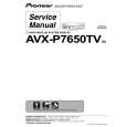 PIONEER AVX-P7650TV Instrukcja Serwisowa