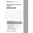 PIONEER VSX816K Instrukcja Obsługi