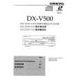 ONKYO DXV500 Instrukcja Obsługi