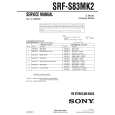 SONY SRFS83MK2 Instrukcja Serwisowa