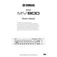 YAMAHA MV800 Instrukcja Obsługi