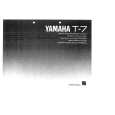 YAMAHA T-7 Instrukcja Obsługi