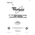 WHIRLPOOL SF334BSPW0 Katalog Części