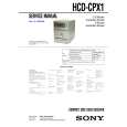 SONY HCD-CPX1 Instrukcja Serwisowa