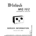 MCINTOSH MQ102 Instrukcja Serwisowa