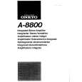ONKYO A8800 Instrukcja Obsługi