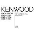 KENWOOD KDC-8070W Instrukcja Obsługi