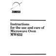 ZANUSSI MW632 Instrukcja Obsługi