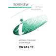 ROSENLEW RW616TE Instrukcja Obsługi