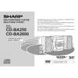 SHARP CDBA250 Instrukcja Obsługi