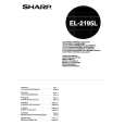 SHARP EL2195L Instrukcja Obsługi