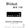 MCINTOSH MX114 Instrukcja Serwisowa