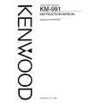 KENWOOD KM-991 Instrukcja Obsługi KENWOOD KM-991 Instrukcja Obsługi