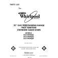 WHIRLPOOL SF314PSRW3 Katalog Części