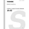 TOSHIBA W415 Instrukcja Serwisowa