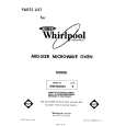 WHIRLPOOL MW3200XS0 Katalog Części