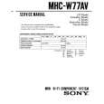 SONY MHC-W77AV Instrukcja Serwisowa