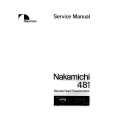 NAKAMICHI 481 Instrukcja Serwisowa