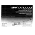 YAMAHA TX-1000 Instrukcja Obsługi
