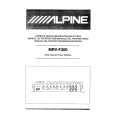 ALPINE MRV-F300 Instrukcja Obsługi