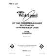 WHIRLPOOL SF300BSRW1 Katalog Części