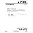 SONY M-P6000 Instrukcja Serwisowa