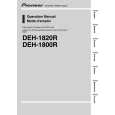 PIONEER DEH-1800R/XN/EW Instrukcja Obsługi