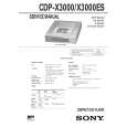 SONY CDP-X3000ES Instrukcja Serwisowa