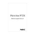 NEC P72X Instrukcja Obsługi