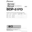 PIONEER BDP-51FD/TLFWXJ2 Instrukcja Serwisowa