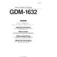 SONY GDM-1632 Instrukcja Obsługi