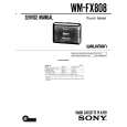 SONY WM-FX808 Instrukcja Serwisowa