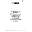 ZANUSSI ZF22/9K Instrukcja Obsługi