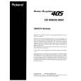 ROLAND GC-405X Instrukcja Obsługi