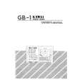 KAWAI GB-1 Instrukcja Obsługi