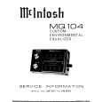MCINTOSH MQ 104 Instrukcja Serwisowa