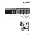 TEAC X1000 Instrukcja Obsługi