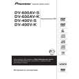 PIONEER DV-600AV-K/YXZTUR5 Instrukcja Obsługi