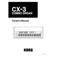 KORG CX-3 Instrukcja Obsługi