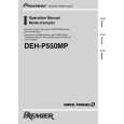 PIONEER DEH-P550MP/XN/UC Instrukcja Obsługi
