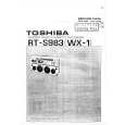 TOSHIBA RT-S983 WX1 Instrukcja Serwisowa