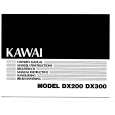 KAWAI DX200 Instrukcja Obsługi