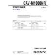 SONY CAVM1000NR Instrukcja Serwisowa