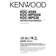 KENWOOD KDCX589 Instrukcja Obsługi
