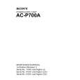 SONY AC-P700A Instrukcja Serwisowa