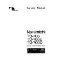 NAKAMICHI TD700D Instrukcja Serwisowa